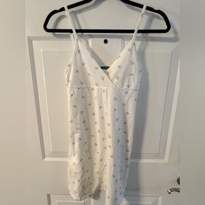 Brandy Melville Amara Floral Cotton Mini Dress Made in Italy Babydoll Girly OS